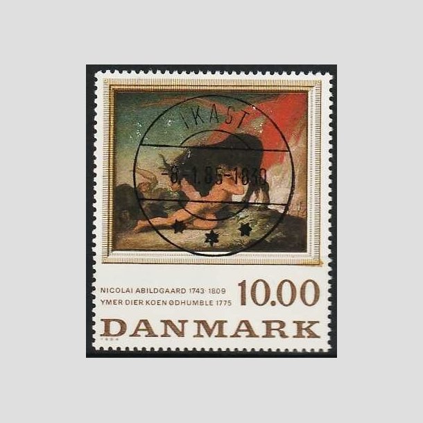 FRIMRKER DANMARK | 1984 - AFA 817 - N. Abildgaard - 10,00 Kr. flerfarvet - Lux Stemplet Ikast