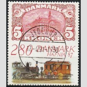 FRIMRKER DANMARK | 1987 - AFA 888 - Hafnia 87 - 2,80 Kr. flerfarvet - Lux Stemplet Jyderup