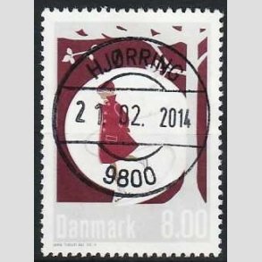 FRIMRKER DANMARK | 2013 - AFA 1757a - Vinterstemning - 8,00 Kr. flerfarvet - Pragt Stemplet Hjrring
