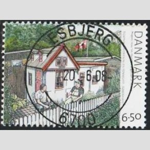 FRIM�RKER DANMARK | 2008 - AFA 1549 - Kolonihaver - 6,50 Kr. flerfarvet - Pragt Stemplet Esbjerg