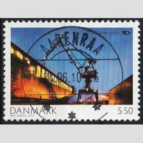 FRIMRKER DANMARK | 2010 - AFA 1616 - Norden ved havet I. - 5,50 Kr. flerfarvet - Pragt Stemplet Aabenraa