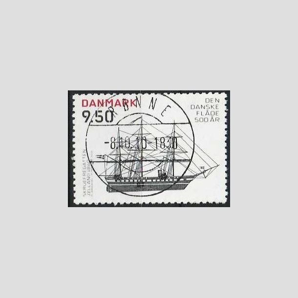 FRIMRKER DANMARK | 2010 - AFA 1623 - Danske flde 500 r - 9,50 Kr. flerfarvet - Pragt Stemplet Rnne