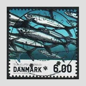FRIM�RKER DANMARK | 2013 - AFA 1726a - Fisk - 6,00 Kr. sild - Lux Stemplet Holstebro