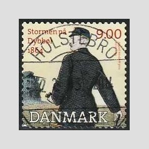 FRIM�RKER DANMARK | 2014 - AFA 1770 - Dybb�l 1864 - 9,00 Kr. flerfarvet - Lux Stemplet Holstebro