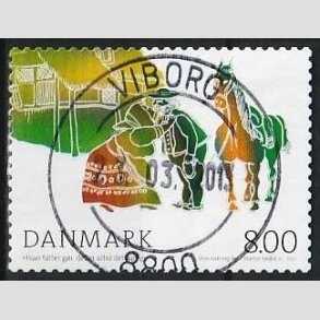 FRIM�RKER DANMARK | 2012 - AFA 1713 - H.C. Andersens eventyr - 8,00 Kr. flerfarvet - Pragt Stemplet Viborg