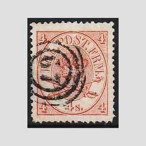 FRIMRKER DANMARK | 1864-70 - AFA 13 - 4 Skilling rd Krone Scepter - Stemplet