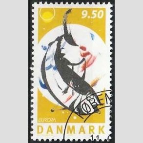 FRIMRKER DANMARK | 2005 - AFA 1438 - Europamrker - 9,50 Kr. Fiskeret - Pnt hjrnestemplet