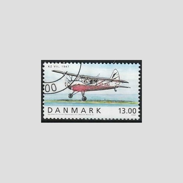 FRIMRKER DANMARK | 2006 - AFA 1481 - Ellehammer - 13,00 Kr. flerfarvet - Pnt hjrnestemplet 