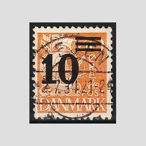 FRIMRKER DANMARK | 1934 - AFA 222 - 10/30 re orangegul provisorier - Lux Stemplet Vejen