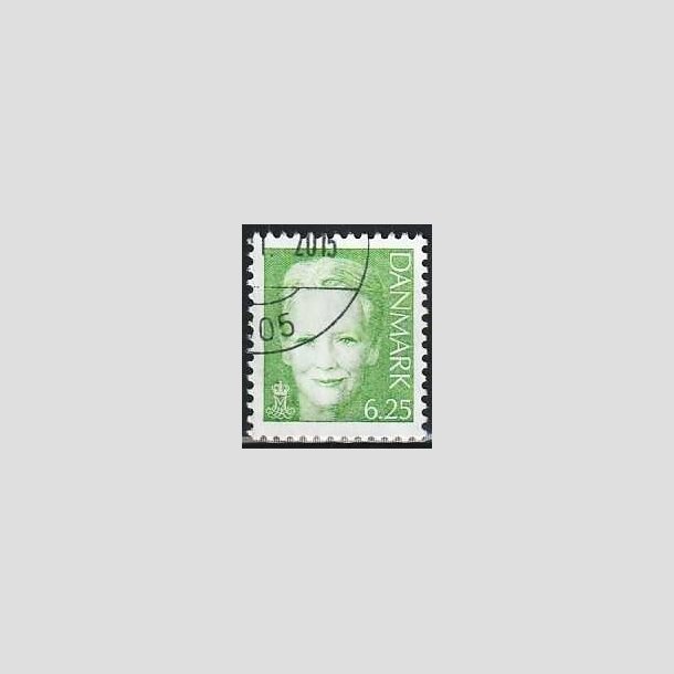 FRIMRKER DANMARK | 2003 - AFA 1339 - Dronning Margrethe - 6,25 Kr. grn - Pnt hjrnestemplet