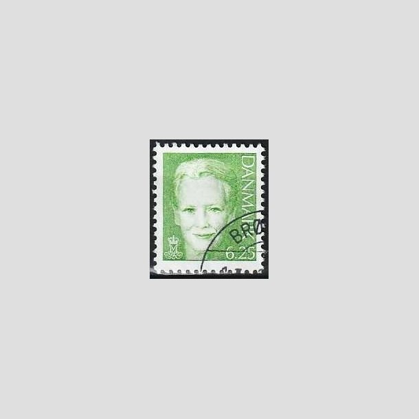 FRIMRKER DANMARK | 2003 - AFA 1339 - Dronning Margrethe - 6,25 Kr. grn - Pnt hjrnestemplet