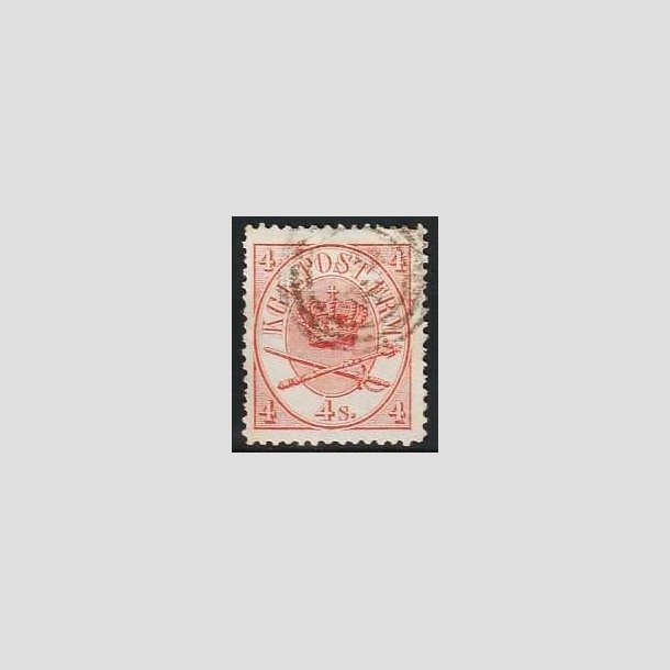 FRIMRKER DANMARK | 1864-70 - AFA 13 - 4 Skilling rd Krone Scepter - Stemplet