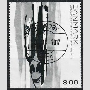 FRIMRKER DANMARK | 2011 - AFA 1650E - Frimrkekunst 15 - 8,00 Kr. flerfarvet - Lux Stemplet 