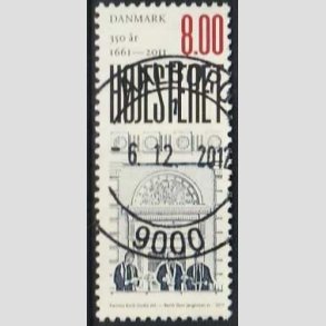 FRIMRKER DANMARK | 2011 - AFA 1648 - Hjesteret 350 r. - 8,00 Kr. flerfarvet - Lux Stemplet Aalborg
