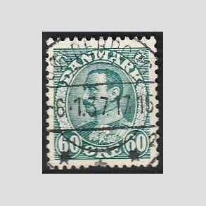 FRIMRKER DANMARK | 1934 - AFA 210 - Chr. X 60 re blgrn - Lux Stemplet Snderborg