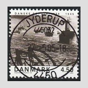 FRIMRKER DANMARK | 2005 - AFA 1435 - Danske sfolk - 4,50 Kr. Konvoj - Pragt Stemplet Jyderup