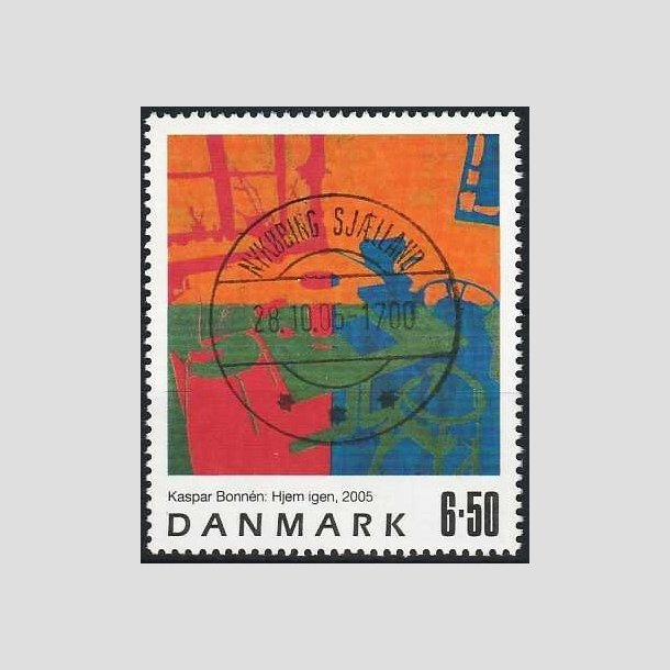 FRIMRKER DANMARK | 2005 - AFA 1440 - Frimrkekunst 8. - 6,50 Kr. Kaspar Bonnn - Pragt Stemplet 