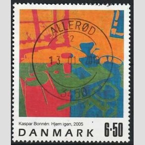 FRIMRKER DANMARK | 2005 - AFA 1440 - Frimrkekunst 8. - 6,50 Kr. Kaspar Bonnn - Pragt Stemplet Allerd