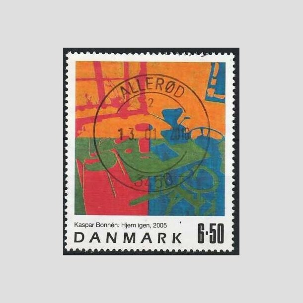 FRIMRKER DANMARK | 2005 - AFA 1440 - Frimrkekunst 8. - 6,50 Kr. Kaspar Bonnn - Pragt Stemplet Allerd
