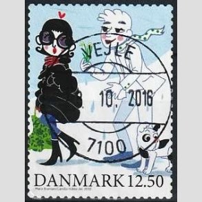 FRIMRKER DANMARK | 2010 - AFA 1639 - Vintereventyr - 12,50 Kr. flerfarvet - Pragt Stemplet Vejle