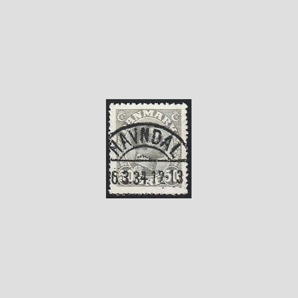 FRIMRKER DANMARK | 1921-22 - AFA 129a - Chr. X 50 re gr - Lux Stemplet Havndal