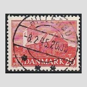 FRIM�RKER DANMARK | 1944 - AFA 287 - Landsbykirker - 20 �re r�d - Pragt Stemplet Hiller�d