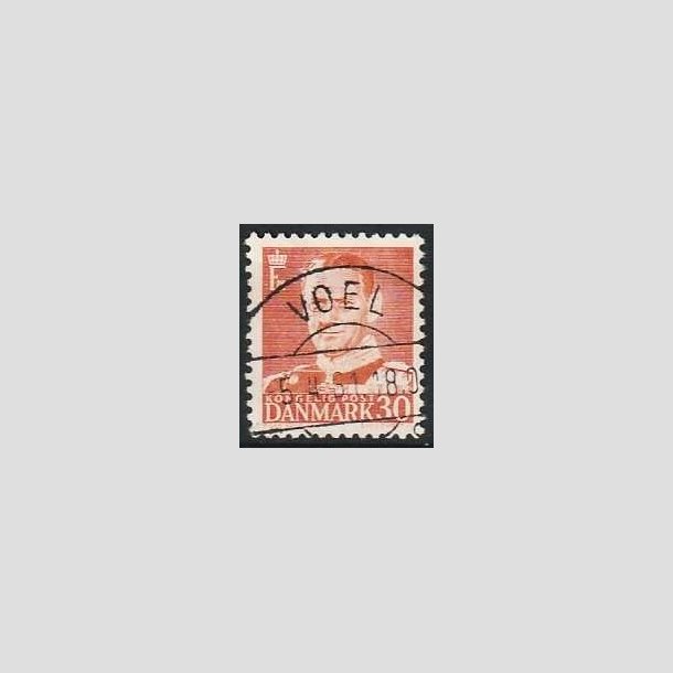 FRIMRKER DANMARK | 1952-53 - AFA 337 - Fr. IX 30 re rd - Lux Stemplet Voel