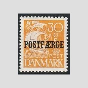 FRIMRKER DANMARK | 1927 - AFA 11 - Postfrge - 30 re orangegul - Ubrugt