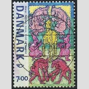 FRIMRKER DANMARK | 2006 - AFA 1461 - Mystiske vsener - 7,00 Kr. flerfarvet - Pragt Stemplet Asns