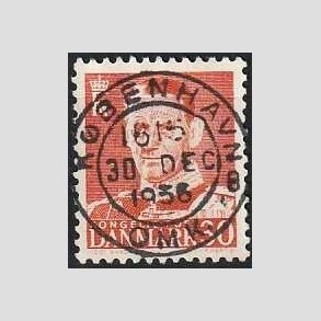 FRIMRKER DANMARK | 1952-53 - AFA 337 - Fr. IX 30 re rd - Lux Stemplet