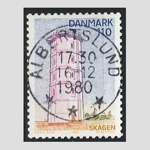 FRIM�RKER DANMARK | 1980 - AFA 701 - Nord for Limfjorden - 110 �re flerfarvet - Pragt Stemplet Albertslund