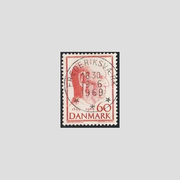 FRIMRKER DANMARK | 1969 - AFA 481 - Fredrik IX 70 r - 60 re rd - Pragt Stemplet Frederiksvrk