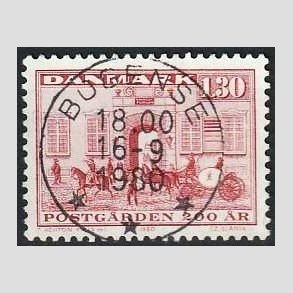 FRIMRKER DANMARK | 1980 - AFA 693 - Postgrden Kbenhavn - 1,30 Kr. rd - Pragt Stemplet Bogense
