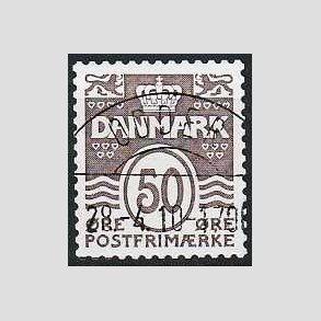 FRIM�RKER DANMARK | 2005 - AFA 1445E - B�lgelinie - 50 �re brun - Lux Stemplet Odder