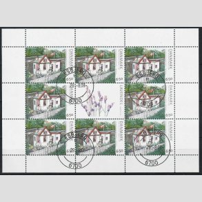 FRIM�RKER DANMARK | 2008 - AFA 1549 (SM�ARK NR. 35) - Kolinihaver - 6,50 kr. flerfarvet x 8 - Pragt Stemplet