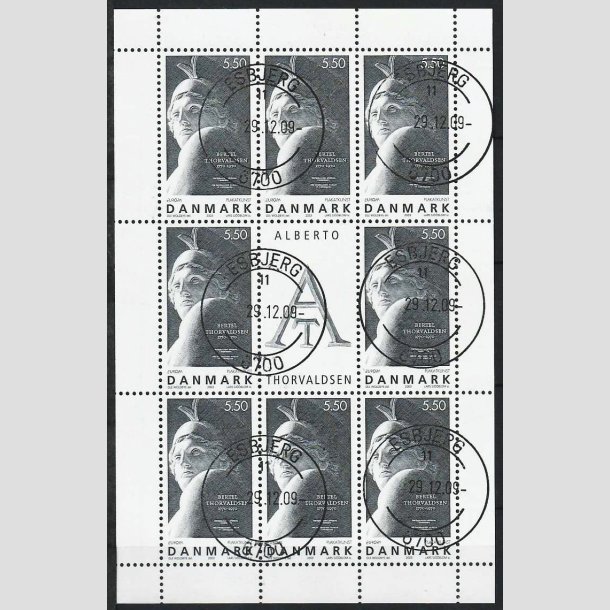 FRIMRKER DANMARK | 2003 - AFA 1351 (SMARK NR. 12) - Plakatkunst - 5,50 kr. stlgr x 8 samt vignet - Pragt stemplet 