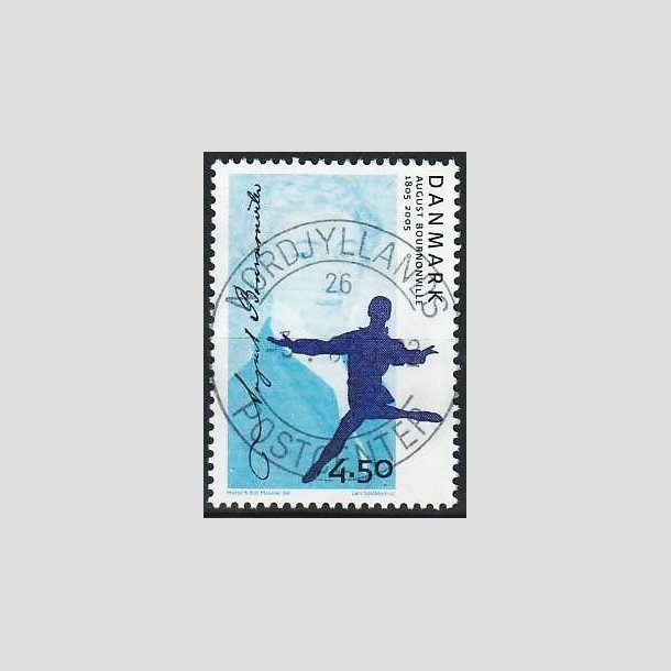 FRIMRKER DANMARK | 2005 - AFA 1432 - August Bournonville - 4,50 Kr. flerfarvet - Pragt Stemplet