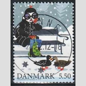 FRIMRKER DANMARK | 2010 - AFA 1636 - Vintereventyr - 5,50 Kr. flerfarvet fra miniark - Pragt Stemplet Rnne