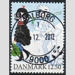 FRIMRKER DANMARK | 2010 - AFA 1639 - Vintereventyr - 12,50 Kr. flerfarvet fra miniark - Pragt Stemplet Aalborg