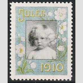 JULEM�RKER DANMARK | 1910 - Barnehoved - Postfrisk