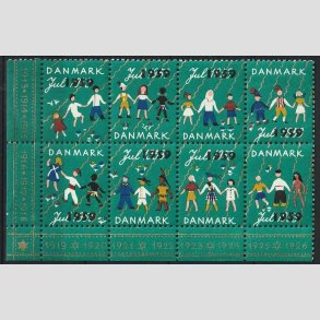 JULEM�RKER DANMARK | 1959 - Provisorium p� 1953 m�rket - 8-blok - Postfrisk
