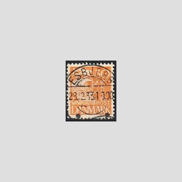 FRIMRKER DANMARK | 1933 - AFA 206 - Karavel 30 re orangegul Type I - Lux Stemplet