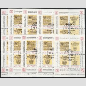 FRIMRKER DANMARK | 1985 - AFA 827 - Hafniablok I Miniark x 10 stk. - Lux Stemplet