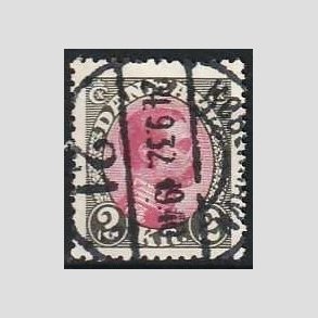 FRIMRKER DANMARK | 1925-26 - AFA 151 - Chr. X 2 Kr. gr/rdlilla - Stemplet