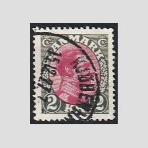 FRIMRKER DANMARK | 1925-26 - AFA 151 - Chr. X 2 Kr. gr/rdlilla - Stemplet