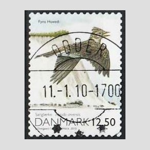 FRIMRKER DANMARK | 2010 - AFA 1602 - Danmarks natur - 12,50 Kr. flerfarvet - Pragt Stemplet Odder 