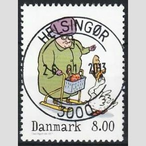 FRIM�RKER DANMARK | 2011 - AFA 1683a - Vintereventyr - 8,00 Kr. flerfarvet - Pragt Stemplet Helsing�r