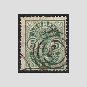 FRIM�RKER DANMARK | 1882 - AFA 32 - 5 �re gr�n 