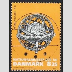 FRIM�RKER DANMARK | 2007 - AFA 1503 - Nationalmuseet 200 �r - 8,25 Kr. flerfarvet - Pragt Stemplet Odder