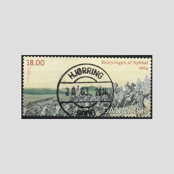 FRIMRKER DANMARK | 2014 - AFA 1771 - Dybbl 1864 - 18,00 Kr. flerfarvet - Lux Stemplet Hjrring